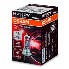 Лампа H7 12V 55W (PX26d) +110% света,+20% белее  OSRAM 64210NBU
