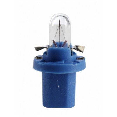 Лампа BAX 1,2W 12V (BAX8,5d/1.5) голубой патрон NARVA 17029