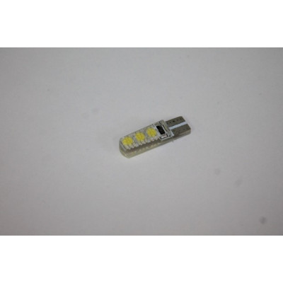 Лампа LED W5W 12V (W2,1x9,5d) T10 6 SMD белый CANBUS (обманка) P.R.C.