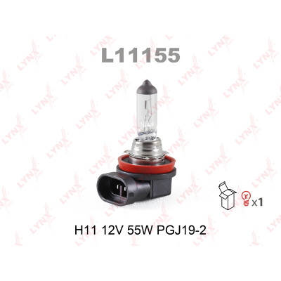 Лампа H11 12V 55W (PGJ19) LYNXauto