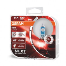 Лампа H7 12V 55W (PX26d) +150% света Night Breaker LASER (2шт) OSRAM 64210NLH-CB