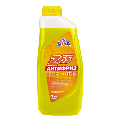 Антифриз AGA-Z65 042Z желтый -65С 946мл