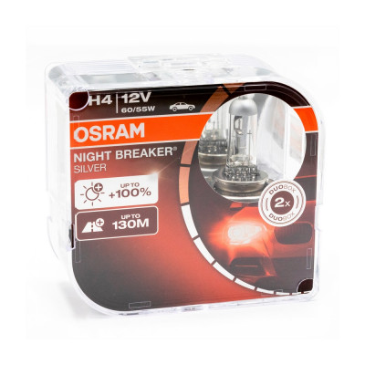 Лампа H3 12V 55W (P14,5s) +150% света Night Breaker (2шт) OSRAM