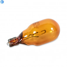 Лампа WY16W 12V (W2,1х9,5d) стекл. цоколь желтая OSRAM